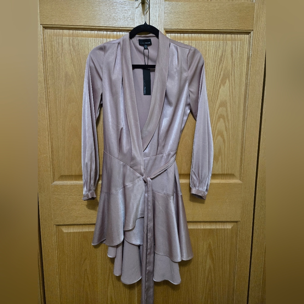Lucy Paris Long Sleeve Mauve Dress